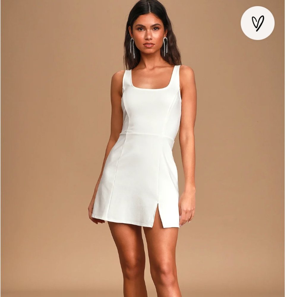 Lulus white mini dress